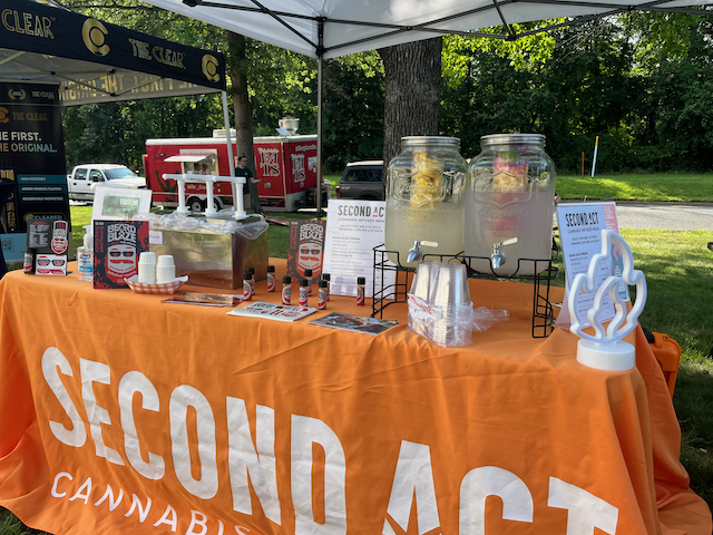 Table of Second Act Cannabis products